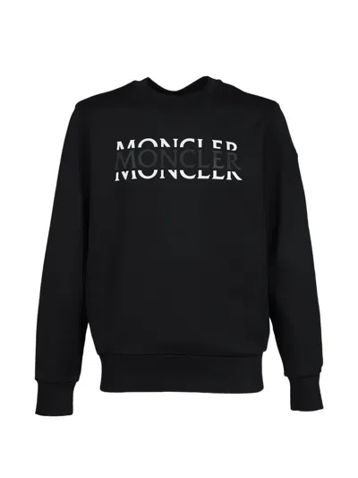 Moncler Logo-print Sweater In Black