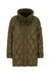 Moncler Womens Medium Green Lombi Hooded Shell-down Jacket Xs In Brown