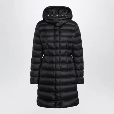 Moncler Long Black Nylon Down Jacket