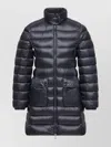 Moncler Navy Blue Nylon Genet Down Jacket In Blue