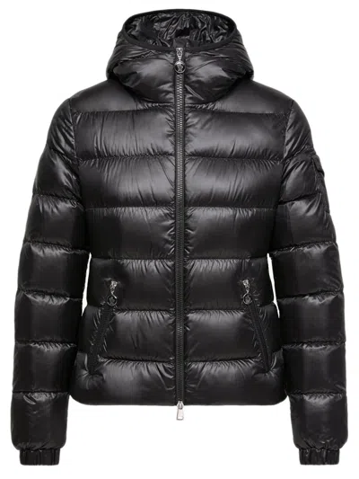 Moncler Long-sleeved Down Jacket In Black