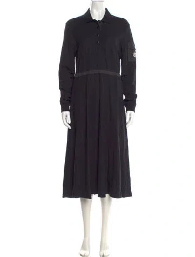 Pre-owned Moncler Long Dress In Black
