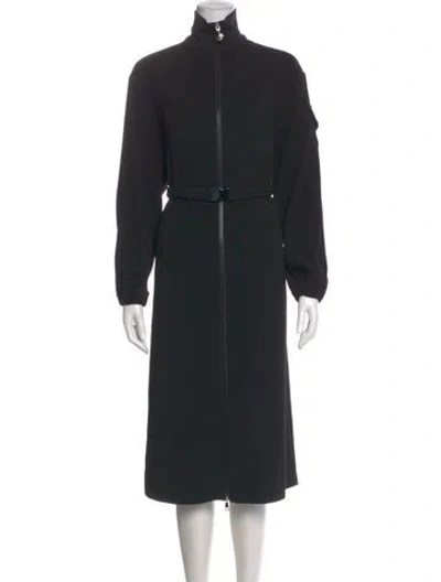 Pre-owned Moncler Long Dress In Black