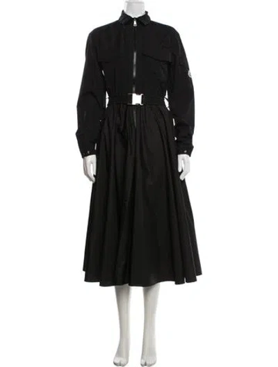 Pre-owned Moncler Long Dress In Black