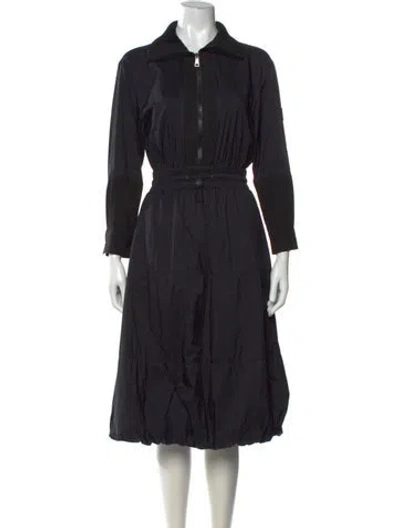 Pre-owned Moncler Long Dress In Black