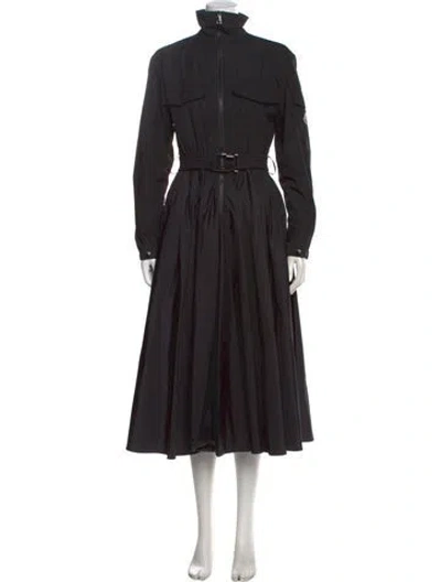 Pre-owned Moncler Long Dress In Gray