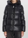 Moncler Serittes Nylon Down Jacket With Hood In Black