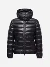 Moncler Women Bady Hooded Short Down Jacket Black In Black