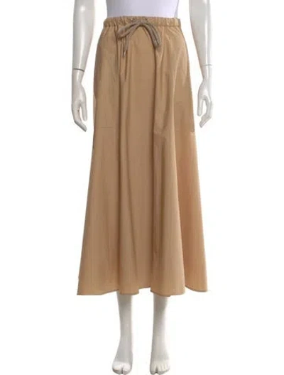 Pre-owned Moncler Long Skirt W/ Tags In Neutral