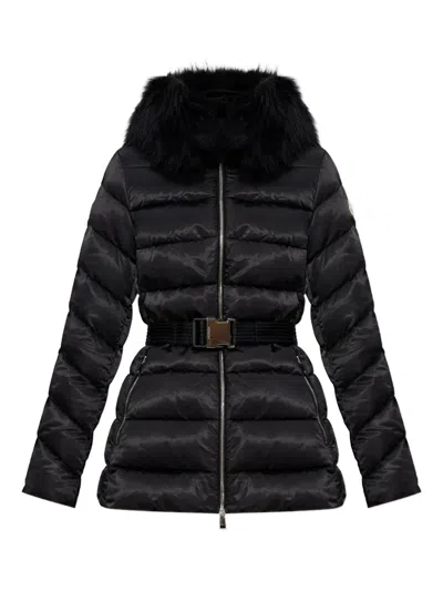 Moncler Long-sleeve Belted Jacket In Multi