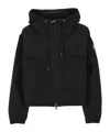 Moncler Short Parka With Zip In Sauvan