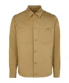 Moncler Beige Cotton Gabardine Overshirt In Beige