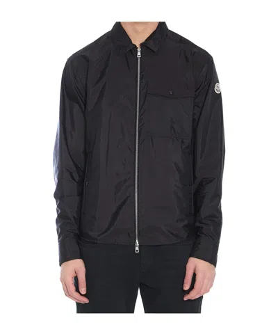 Moncler Long Sleeve Casual Jacket In Black