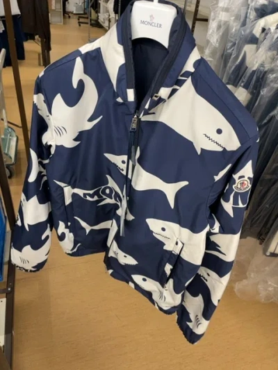 Moncler Long Sleeve Casual Jacket In Blue