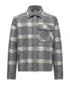Moncler Graphic Logo Long Sleeve Cotton T-shirt In Gray