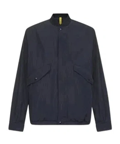 Moncler Long Sleeve Casual Jacket In Midnight Blue