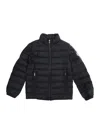 Moncler Long Sleeve Cotton Coat In Black