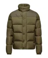 Moncler Long Sleeve Cotton Coat In Green