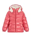 Moncler Long Sleeve Cotton Coat In Red