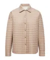 Moncler Reversible Quilted Shirt Jacket In Neutral