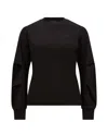 Moncler Long Sleeve Crewneck T-shirt In Black