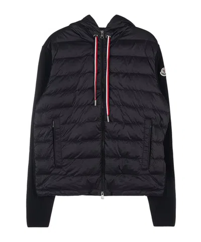 Moncler Long Sleeve Down Jacket In Black