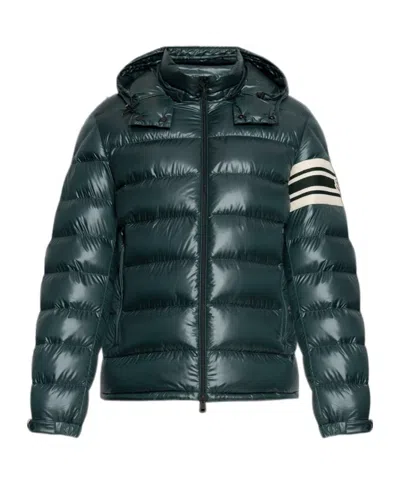 Moncler Long Sleeve Down Jacket In Green