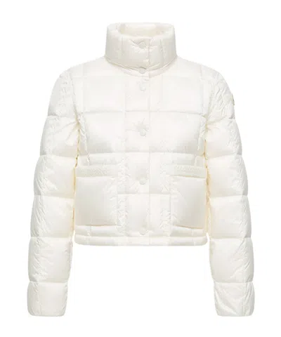 Moncler Long Sleeve Down Jacket In Neutral