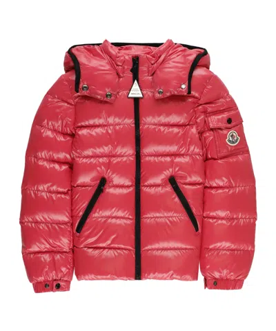 Moncler Long Sleeve Down Jacket In Red