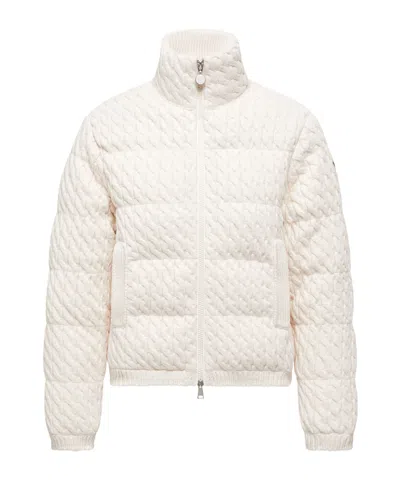 Moncler Long Sleeve Down Jacket In White