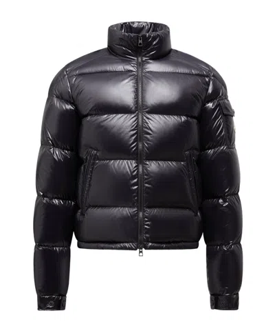 Moncler Long Sleeve Down Jacket In Black