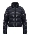 Moncler Womens Black Petra Crop Shell-down Jacket In Blue