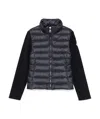 Moncler Long Sleeve Down Jacket In Blue