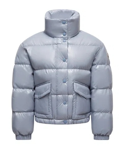 Moncler Long Sleeve Down Jacket In Gray