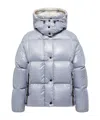 Moncler Long Sleeve Down Jacket In Blue