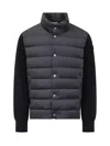 Moncler Long Sleeve Down Jacket In Midnight Blue
