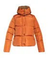 Moncler Castelnou Quilted Jacket In Orange