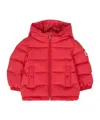Moncler Long Sleeve Down Jacket In Red