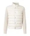 Moncler Quilted Cardigan In White