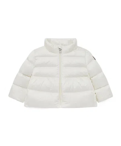 Moncler Kids' Long Sleeve Down Jacket In White