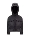 Moncler Long-sleeve Hooded Jacket In Black