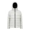 Moncler Long Sleeve Hooded Puffer Jacket In Grey