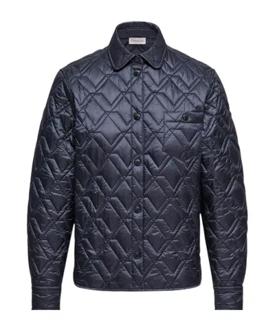 Moncler Long Sleeve Jacket In Blue