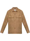 Moncler 'callaqui' Jacket Featuring Front Pockets In Brown