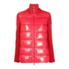 Moncler Cny Nylon & Cotton Blend Down Jacket In Red