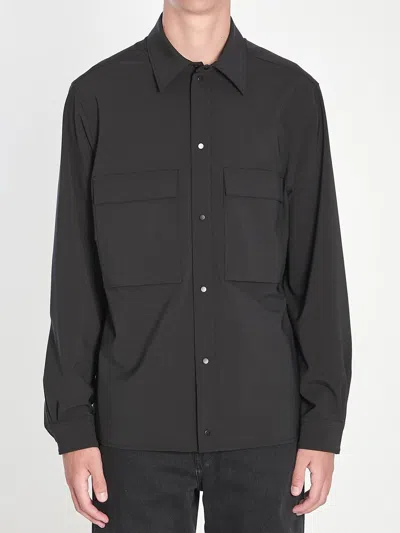 Moncler Long-sleeve Shirt In Gray