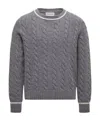 Moncler Long Sleeve Sweater In Gray
