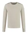 Moncler Enfant Logo-patch Crewneck Jumper In Multi