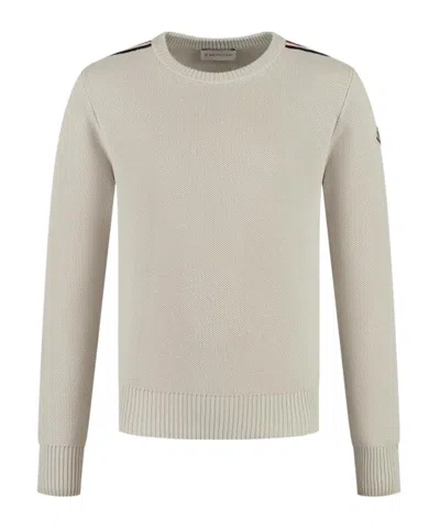 Moncler Enfant Logo-patch Crewneck Jumper In Multi