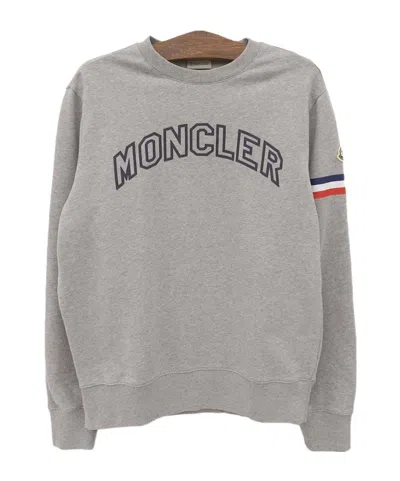 Moncler Long Sleeve Sweatshirt In Gray
